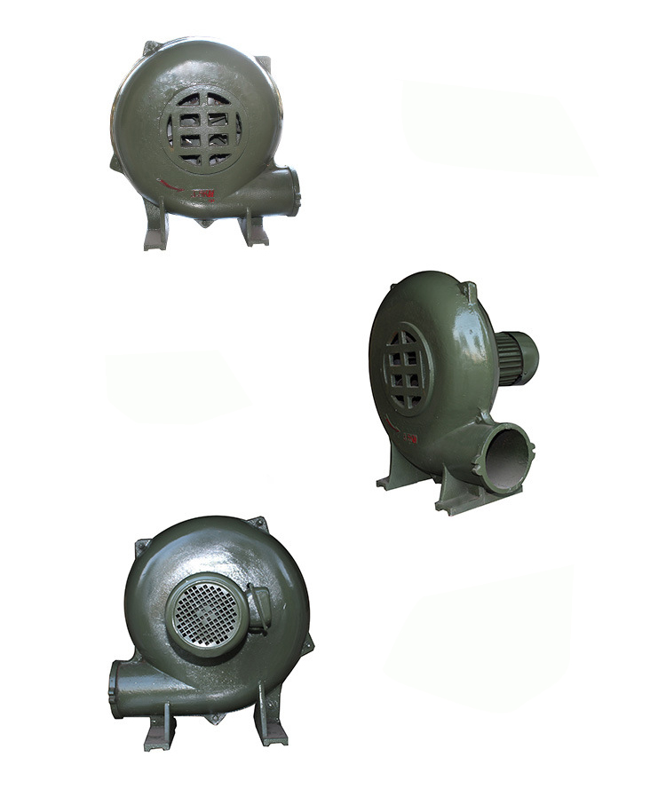 新型離心式鼓風(fēng)機(jī)正面、側(cè)面、背面圖
