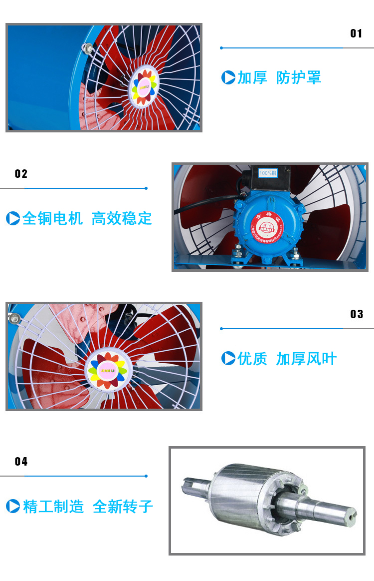 軸流低噪聲通風(fēng)機細節(jié)圖